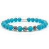 Bead Bracelet Amazonite Beads Excelsior Silver 925 Sterling Silver