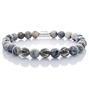 Bead Bracelet Agate Beads Excelsior Silver 925 Sterling Silver
