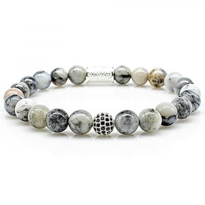 Pearl Bracelet Agate Pearls Royal Beads 925 Sterling Silver