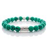 Pearl Bracelet Green Turquoise Pearls Luna 925 Sterling Silver