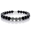 Bead Bracelet Onyx Beads Excelsior Silver 925 Sterling Silver