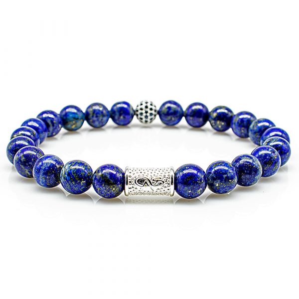 Pearl Bracelet Lapis Lazuli Pearls Royal Beads 925 Sterling Silver