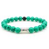 Pearl Bracelet Green Turquoise Pearls Royal Beads 925 Sterling Silver